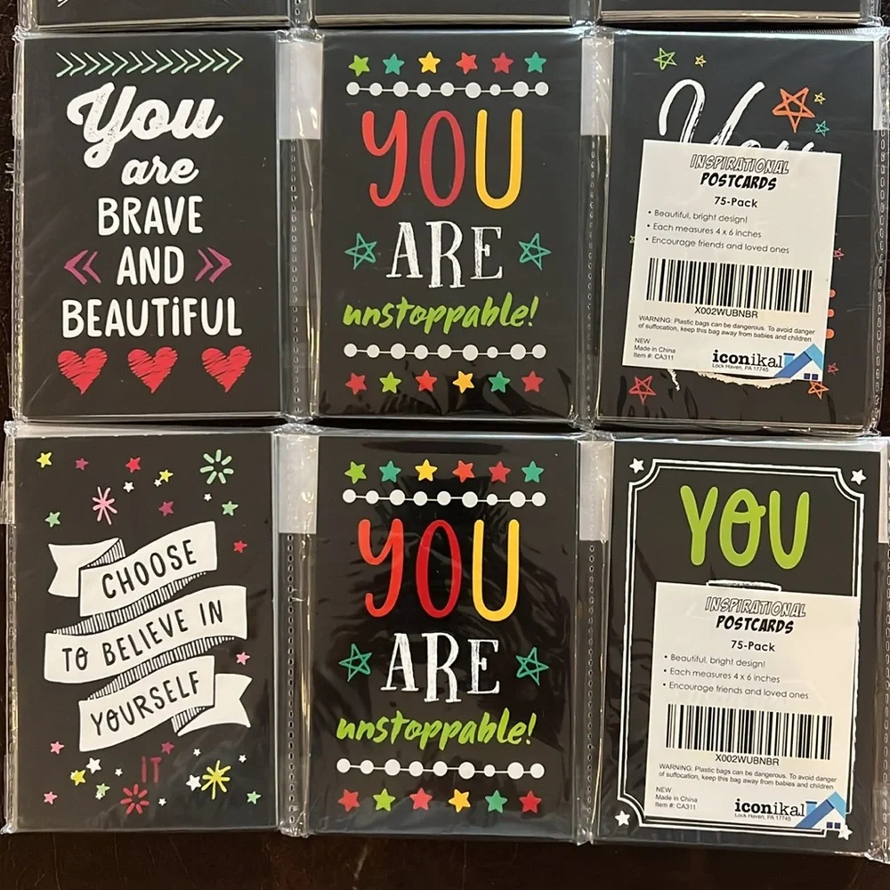 Iconikal Inspirational, Motivational, Gratitude, Appreciation, Postcards
